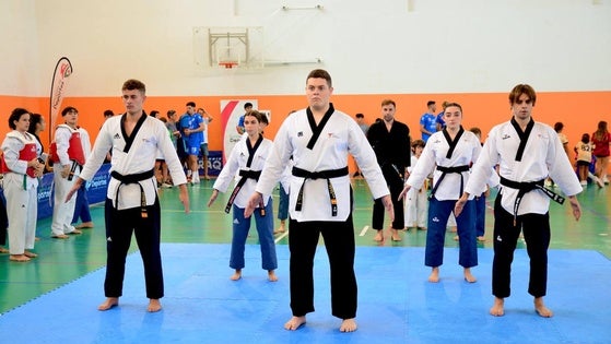 Exhibición de taekwondo en Huétor