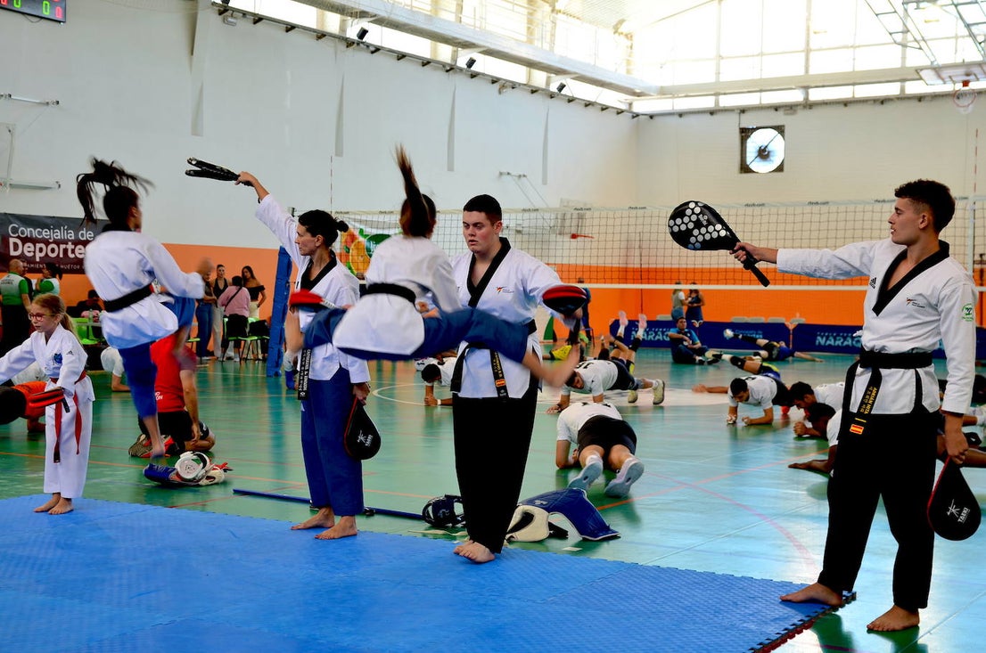 Exhibición de taekwondo en Huétor