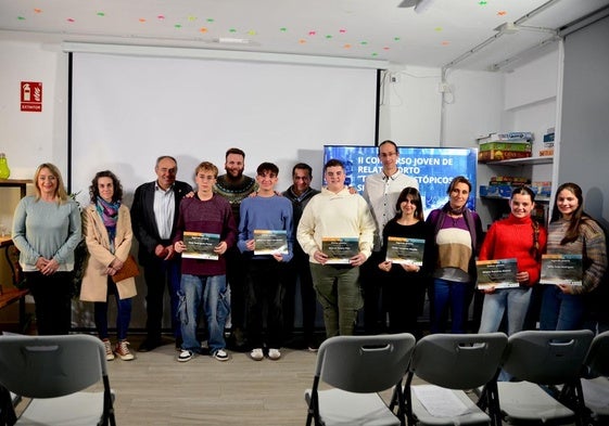 Acto de entrega de premios, en el Espacio Joven de Huétor Vega.