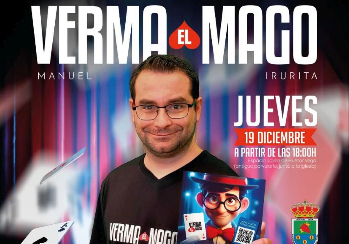 Manuel Irurita presentará en Huétor Vega su libro 'Y se hizo... ¡la magia!'