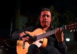 El guitarrista Miguel Ochando, en la última edición del Festival Flamenco de Huétor Vega.