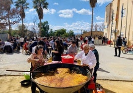 Paella en el IES Los Neveros de Huétor Vega.