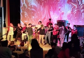 La representación teatral, en el Centro Social La Nava de Huétor Vega.