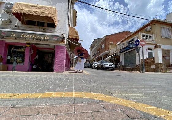 Zona comercial de la calle Cañadilla de Huétor Vega.