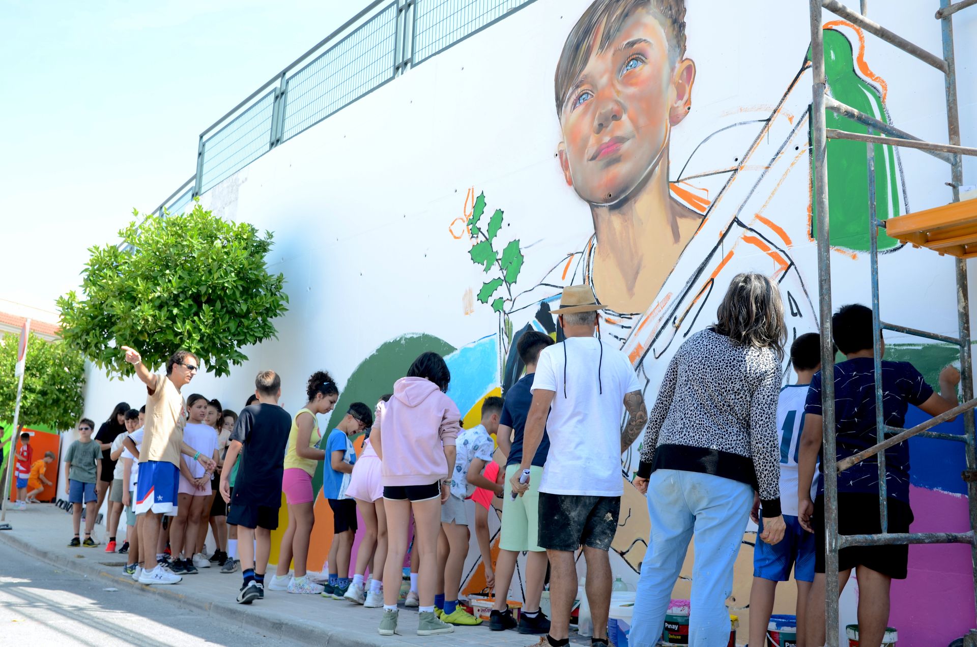 Elaboración del mural.