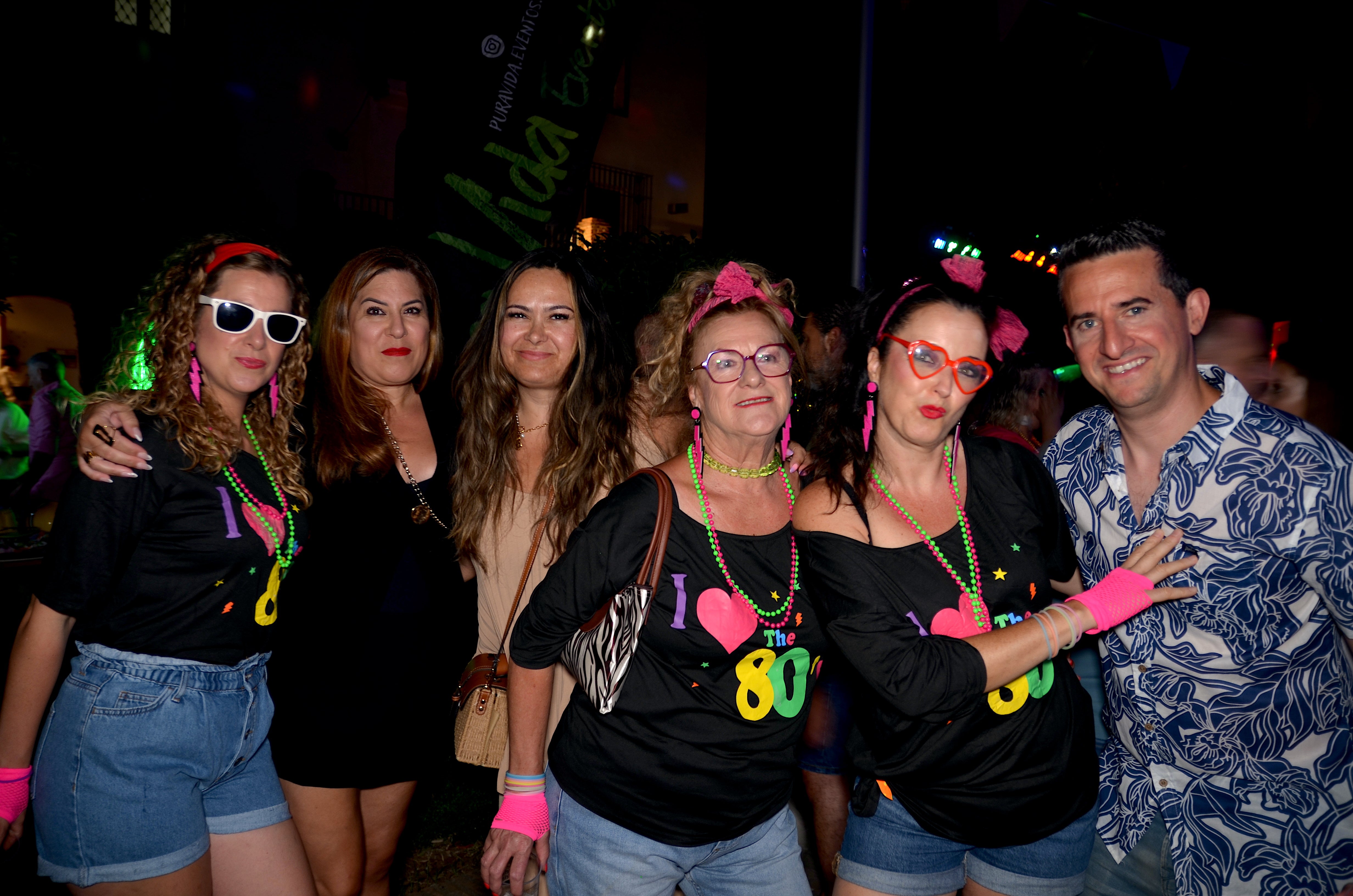 Fiesta 'ochentera' en Huétor Vega