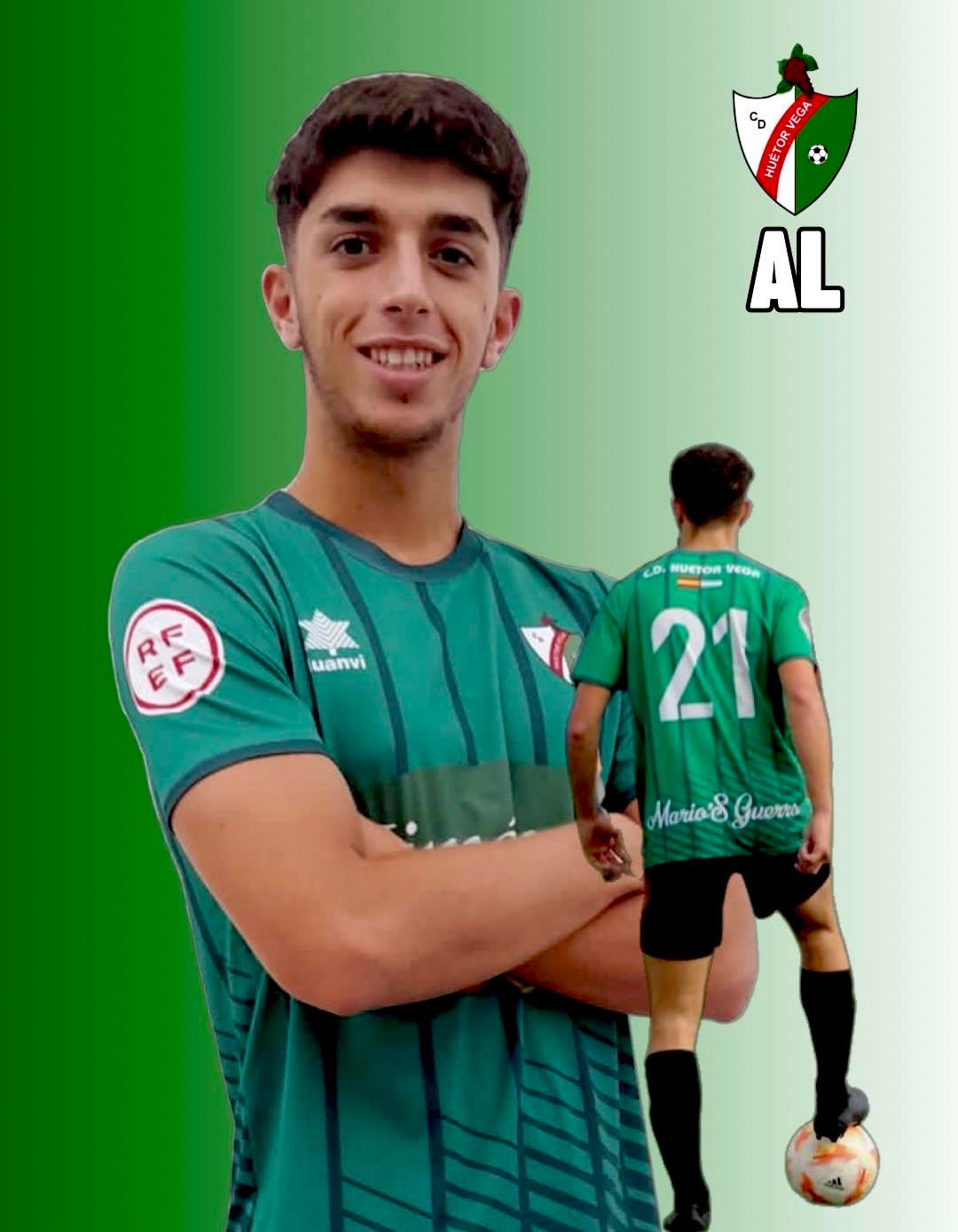 Lizancos, en su etapa en el CD Huétor Vega.