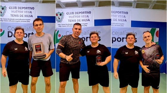 Los veteranos del CD Huétor Vega coronan la Liga de Verano de tenis de mesa