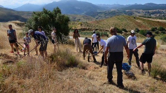 Reforestación, taller, pícnic y grabación para la tele en Huétor Vega