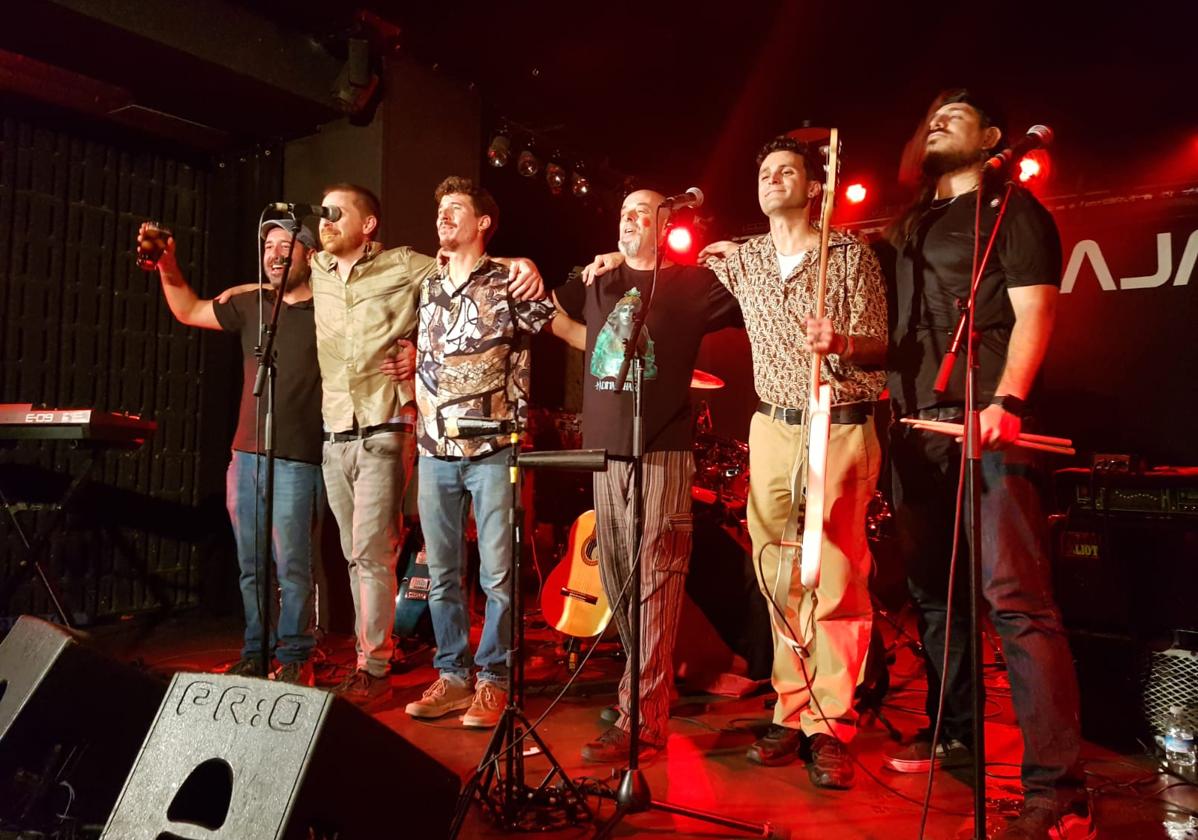 La banda hueteña Kadima Shara, en un concierto en Planta Baja de Granada.