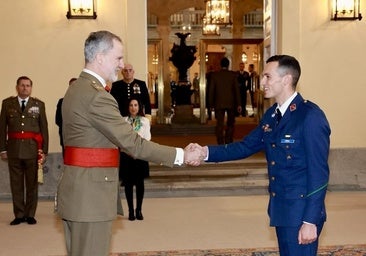 Sergio Correa, en la recepción en audiencia con el rey.
