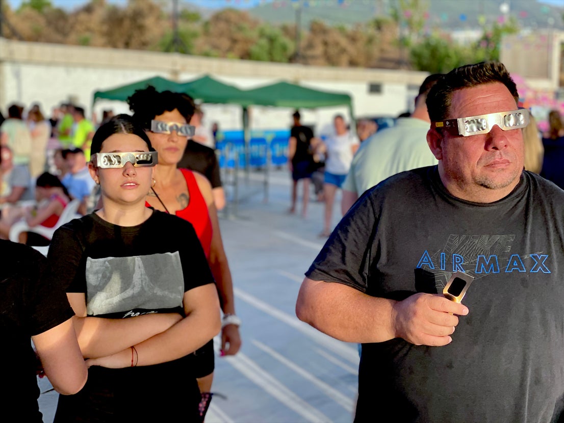 Huétor Vega fue un lugar privilegiado para ver el eclipse