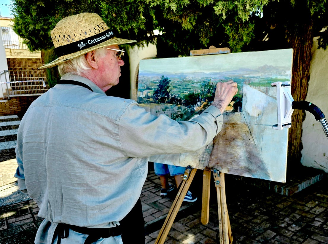El Concurso de Pintura Rápida de Huétor Vega sublima la belleza del pueblo