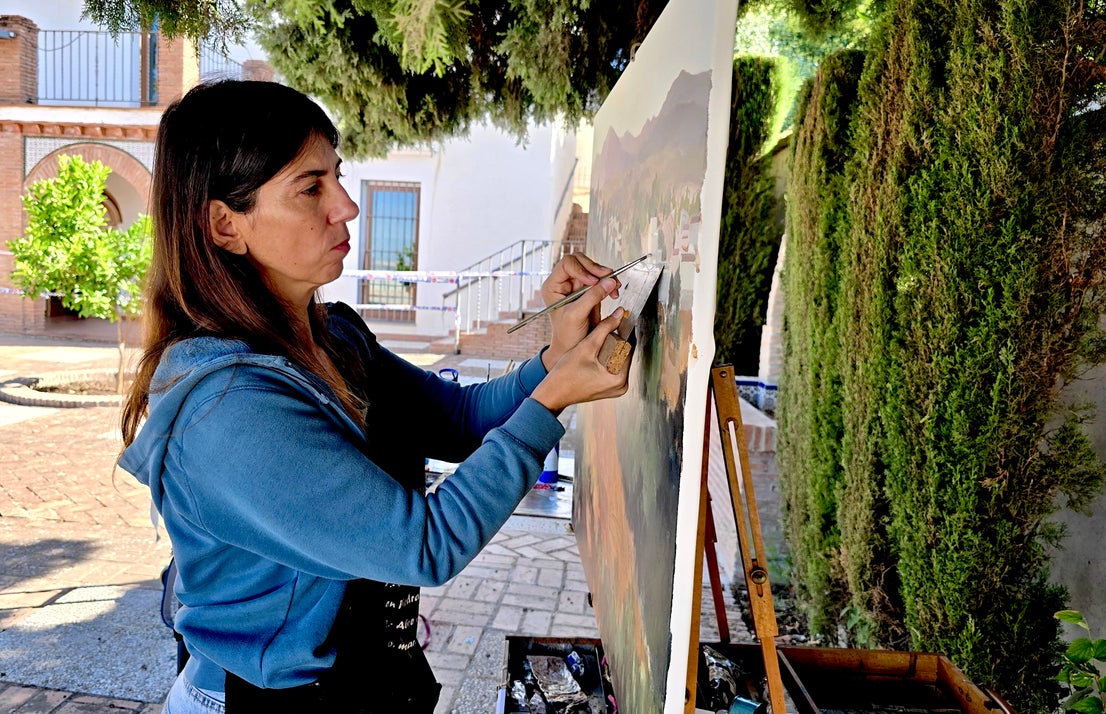 El Concurso de Pintura Rápida de Huétor Vega sublima la belleza del pueblo