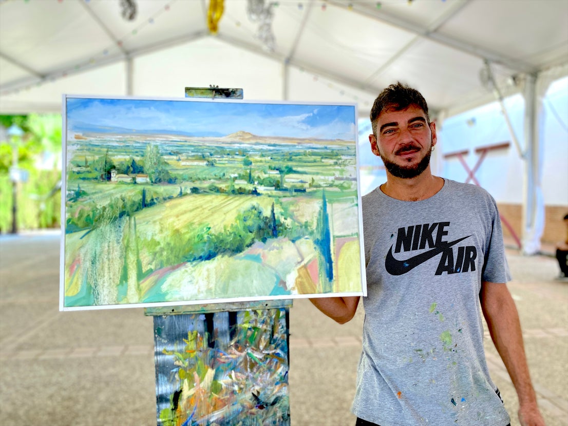 El Concurso de Pintura Rápida de Huétor Vega sublima la belleza del pueblo