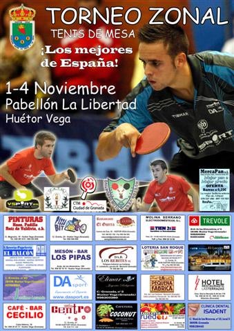 El Torneo Zonal de tenis de mesa elige Huétor Vega