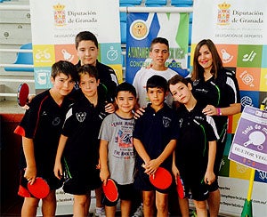 Tenis de mesa: el circuito de la Diputación reúne talento joven en Huétor Vega