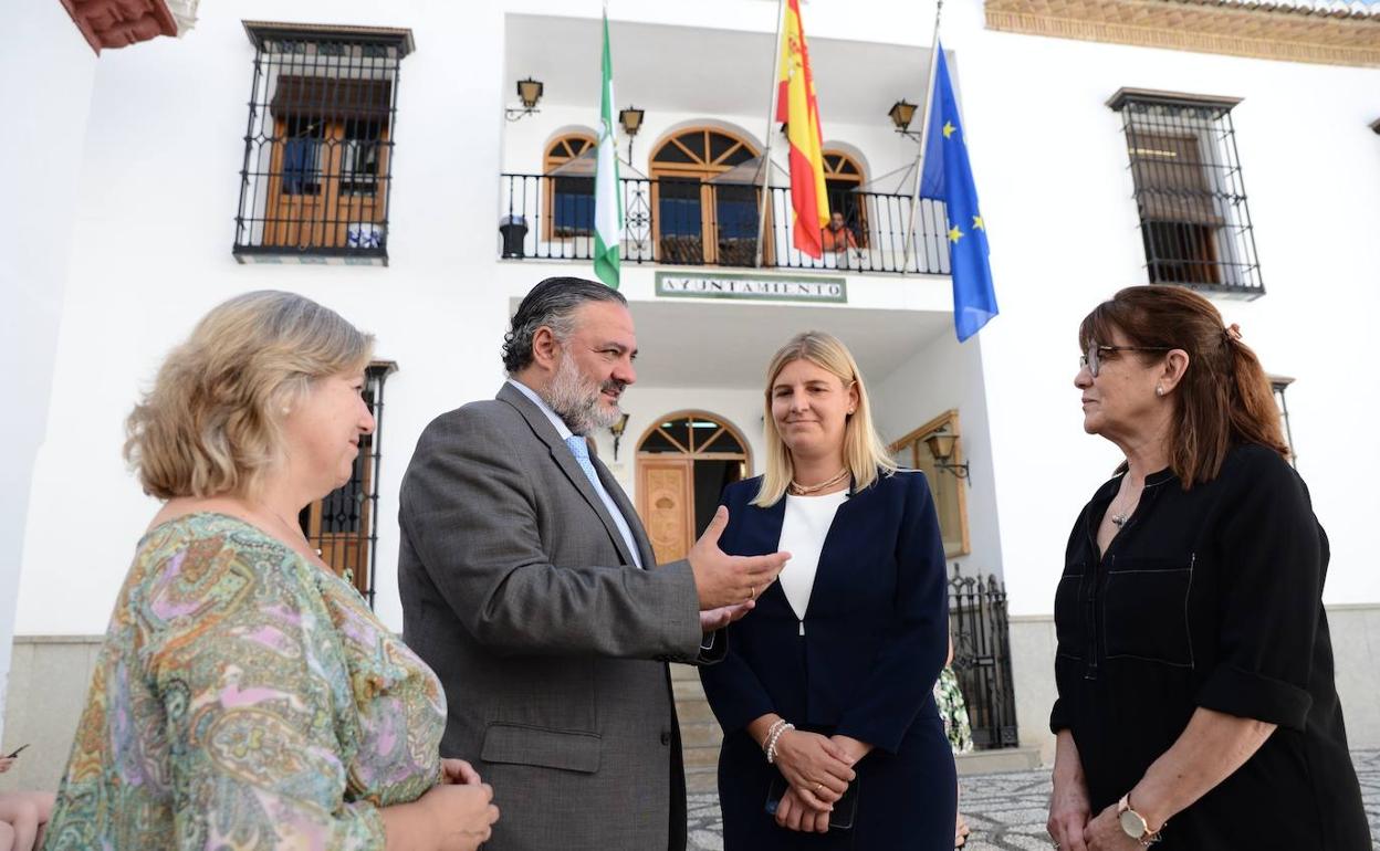 Gema González, Pablo García, Inmaculada Hernández y Rosa Gamero.