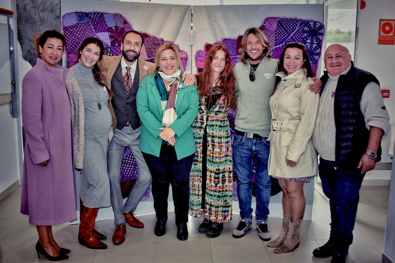 Presentación de la muestra, en el Centro Carmen Jiménez de La Zubia.