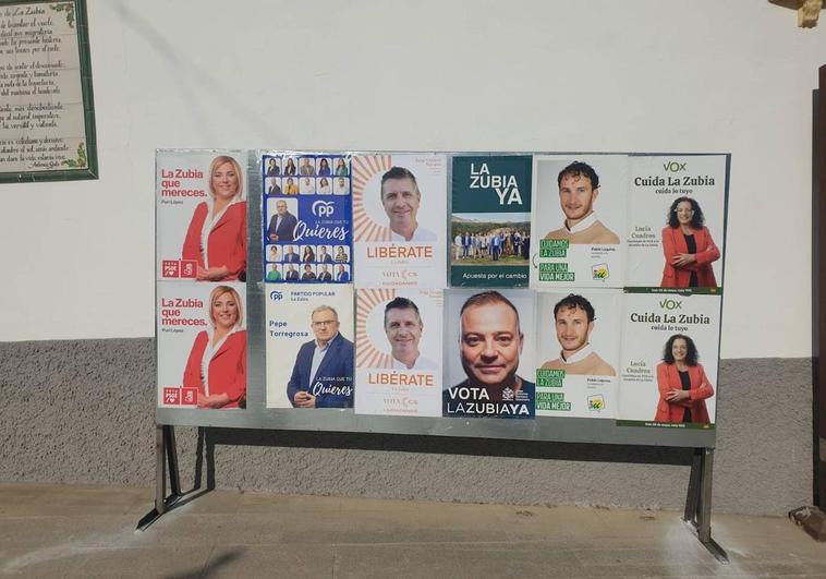 La Zubia regula la instalación de cartelería electoral para evitar ensuciar las calles
