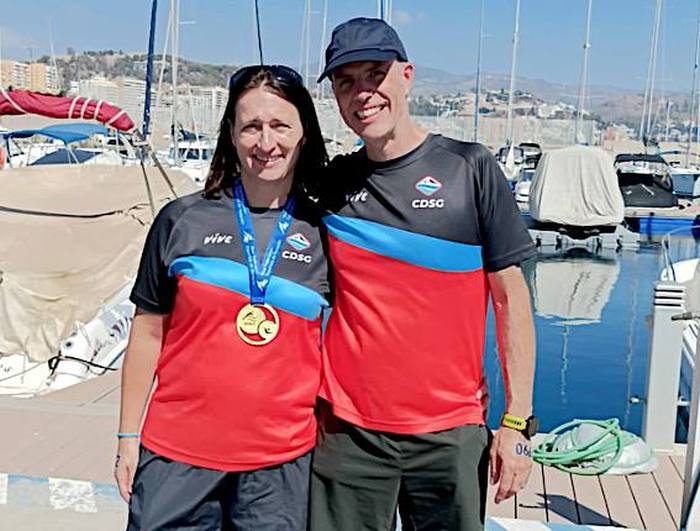 La nadadora Lidia Calvente, campeona de la Copa de España en  45
