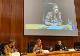 Pablo Laguna (a la izquierda), concejal de Bienestar Animal, en el Congreso de Derechos de los Animales.