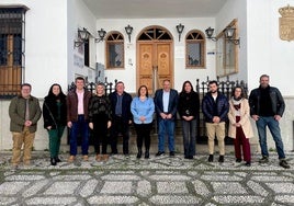 Representantes de los ayuntamientos de La Zubia, Monachil, Cenes de la Vega, Cájar y Huétor Vega.