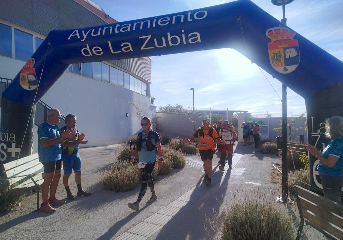 La llegada, en el pabellón Lidia Redondo.