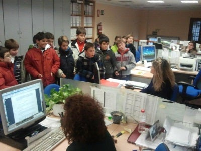 Estudiantes del colegio Tierno Galván visitan el Ayuntamiento
