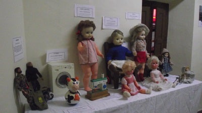 Exposición de juguetes antiguos en Casa Pertíñez