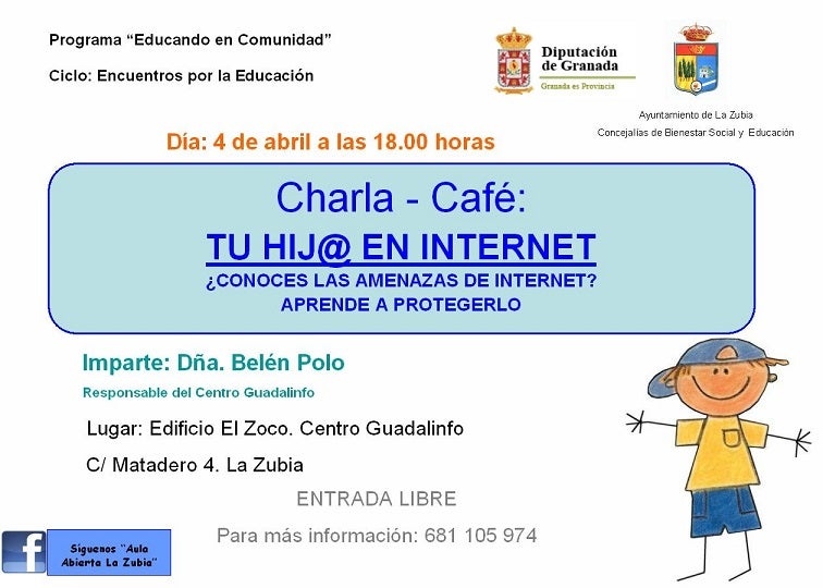 Charla para mostrar los riesgos de la red a los menores