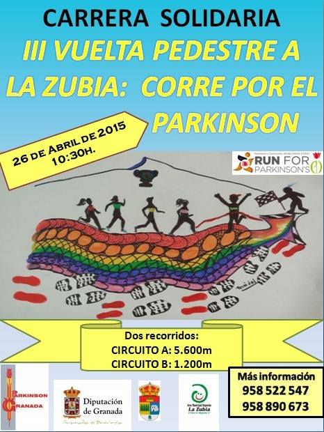 La Zubia acoge en abril la III 'Vuelta Pedestre Corre por el Parkinson'