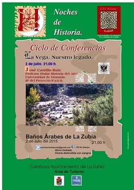 Conferencia sobre la Vega y su legado en los Baños Árabes de La Zubia
