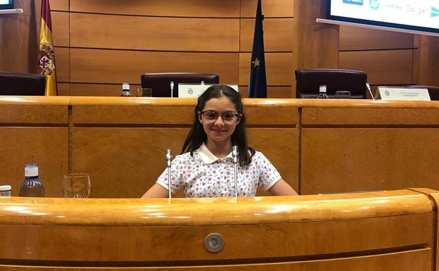 María Rumi Rosa en el Senado.