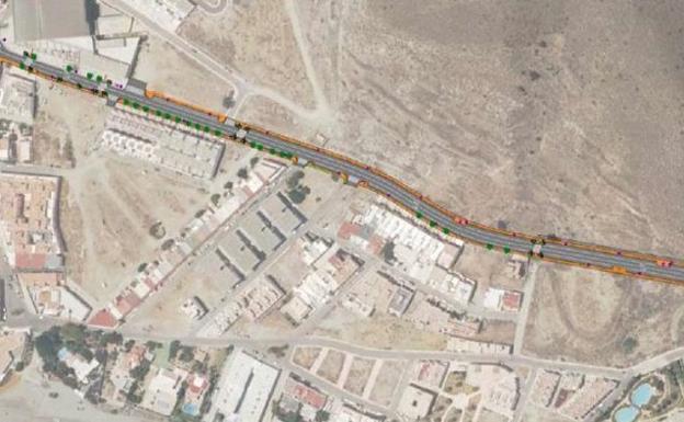 Tramo en el que se llevará a cabo la actuación recientemente adjudicada. 