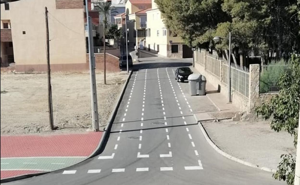 Tramo del carril bici de Cuevas del Almanzora
