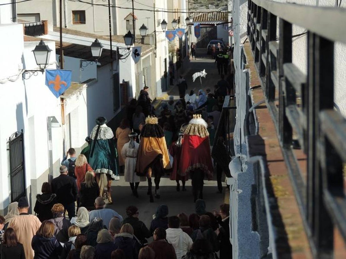 Encuentro de los tres Reyes Magos. 