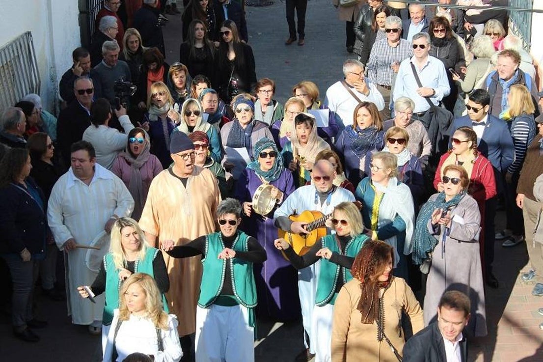 Encuentro de los tres Reyes Magos. 