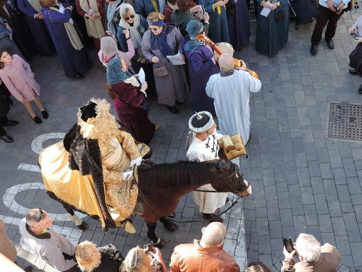 Encuentro de los tres Reyes Magos. 