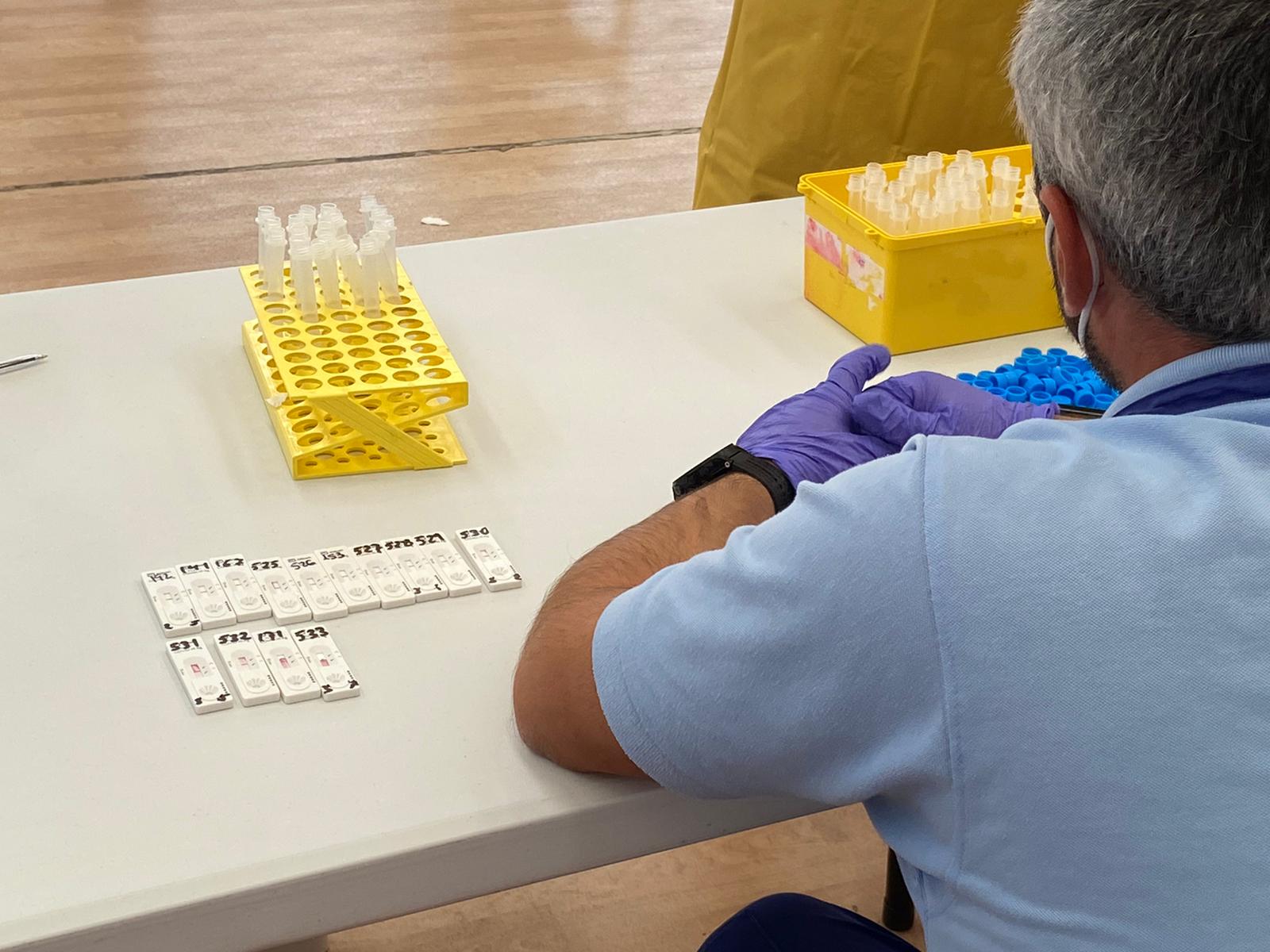 Fotos: Test masivos en Los Gallardos