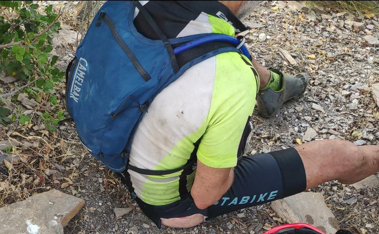 Ciclista herido en Mojácar.