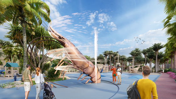Una gamba gigante en un parque temático: el gran proyecto de Garrucha