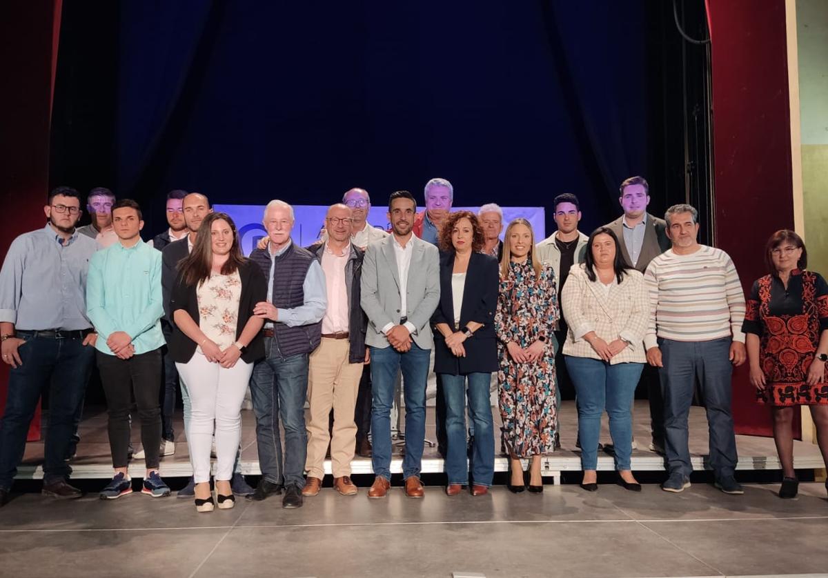 Presentación de la candidatura del PP en Sorbas, en la noche del sábado.
