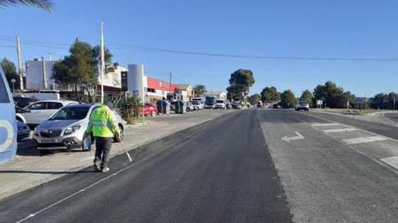 Transportes finaliza la rehabilitación del firme en la carretera N-340A, en Los Gallardos