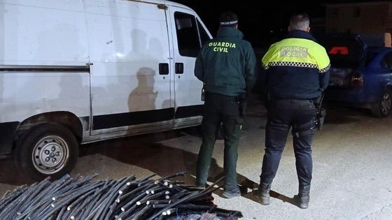 Detenido en Huércal-Overa cuando intentaba cargar más de una tonelada y media de cobre robado