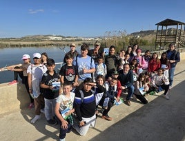 Escolares de Vera exploran el Salar de los Canos en una iniciativa de educación ambiental