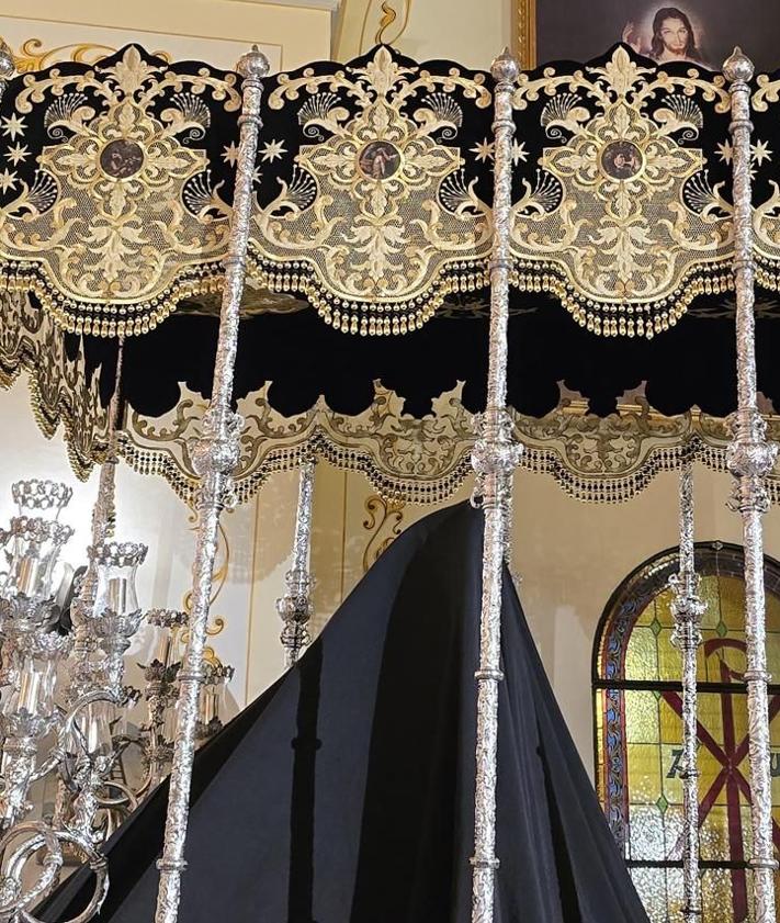 Imagen secundaria 2 - Nuevo palio de la Santísima Virgen de los Dolores de Pulpí