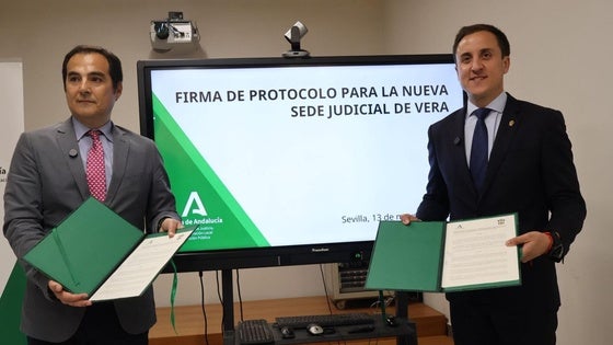 Protocolo entre Junta y Ayuntamiento para construir la futura sede judicial de Vera
