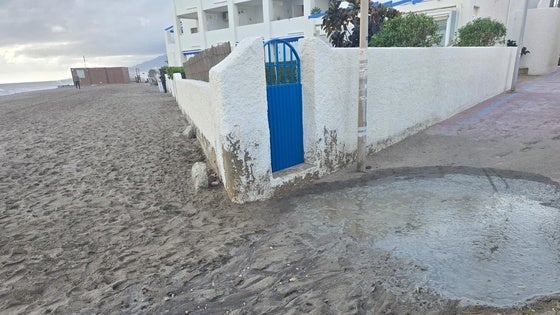 El PP denuncia la «grave» situación en las que están las playas de Vera