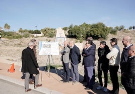 Visita del presidente de Diputación a Huércal-Overa por el incio de las obras.